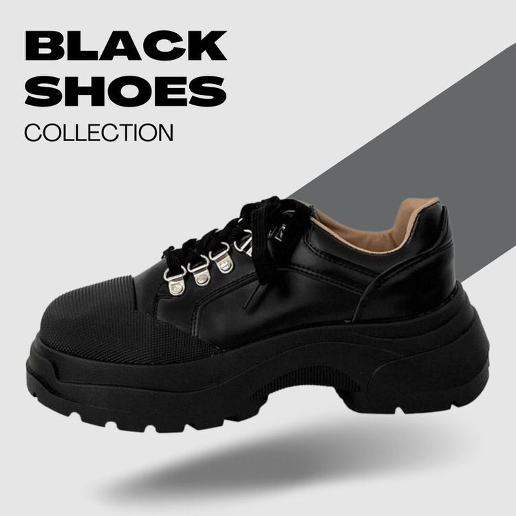 Aesthetic Black Shoes Collection at ShoeMighty