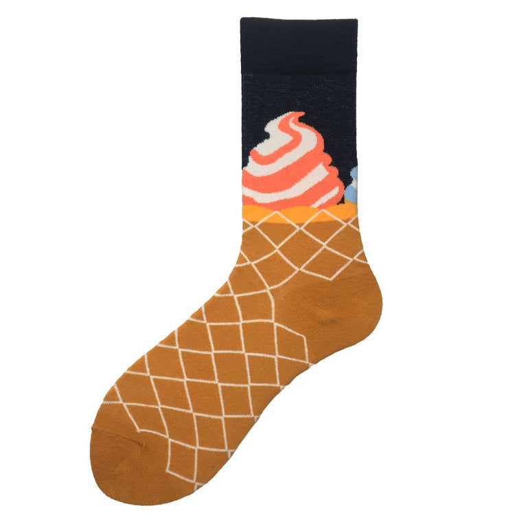 Colorful Ice Cream Print Socks ShoeMighty