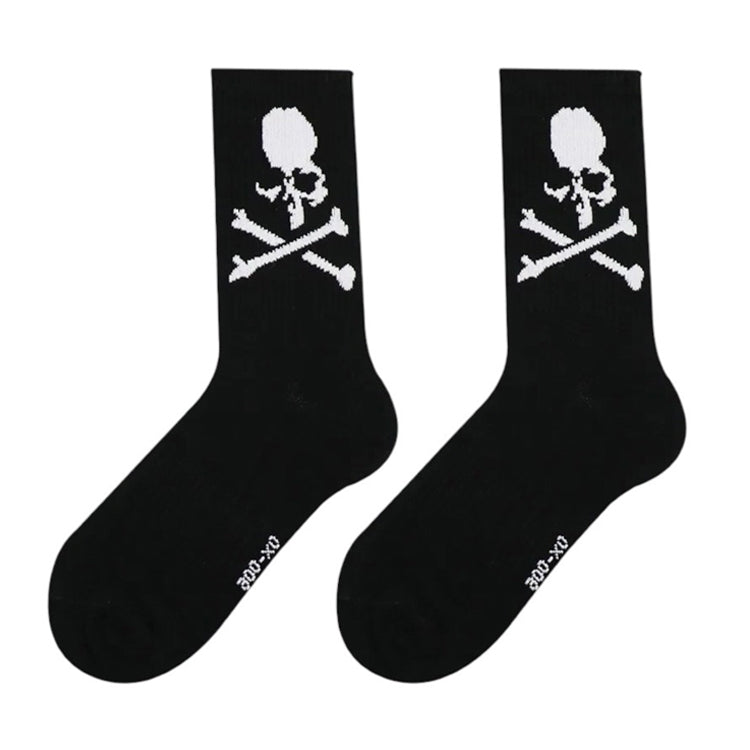 black skull print socks shoemighty
