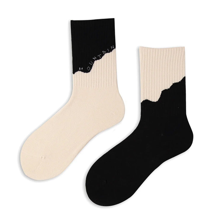 black white mountain crew socks shoemighty