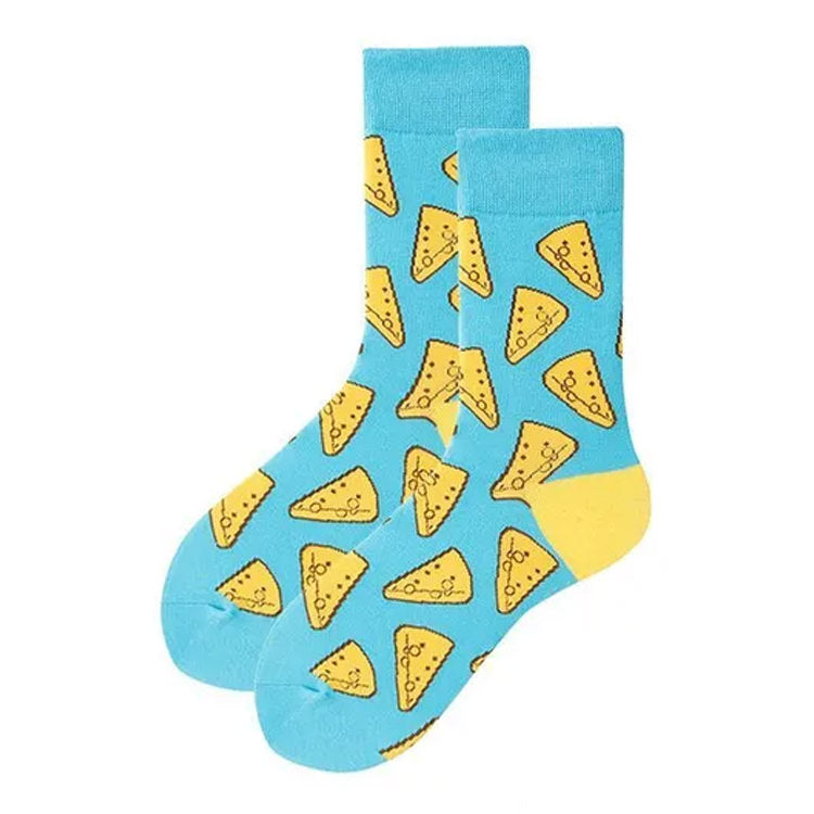 cheese pattern socks shoemighty