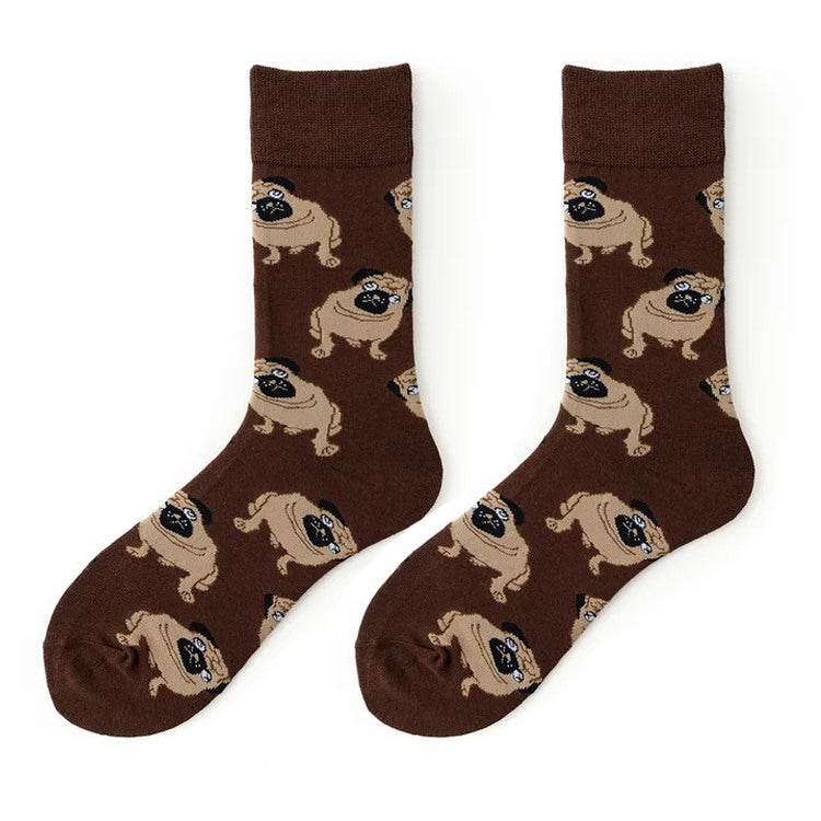 pugs print socks shoemighty