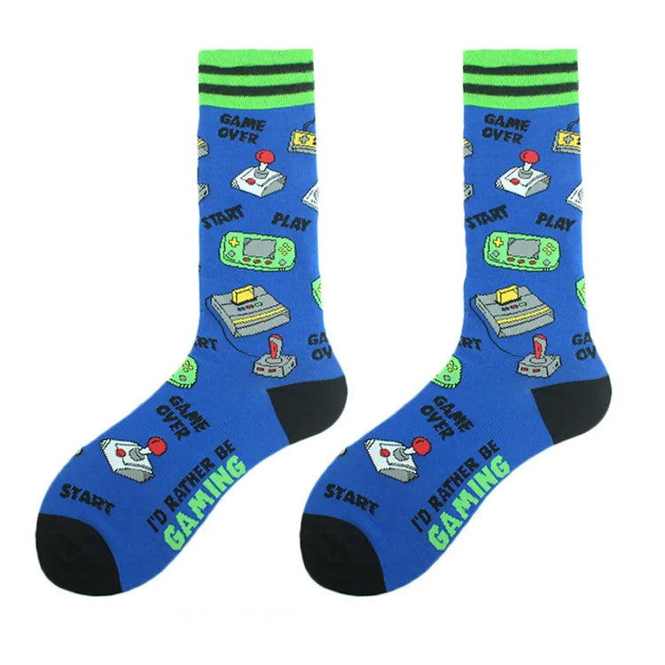 game over print socks shoemighty