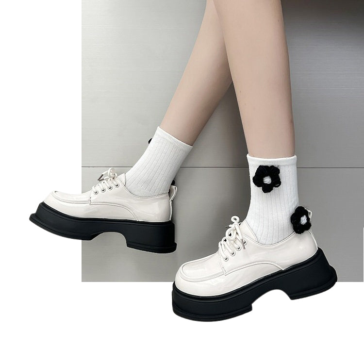 aesthetic white platform boots shoemighty