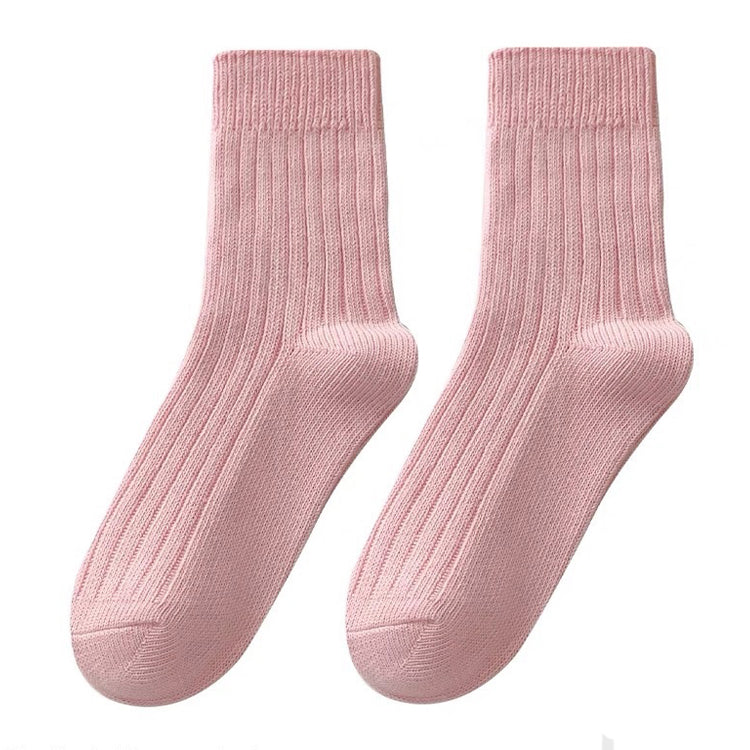 pastel pink ribbed socks shoemighty