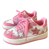 pink star aesthetic sneakers shoemighty