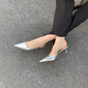 silver heels shoes for women - ShoeMighty