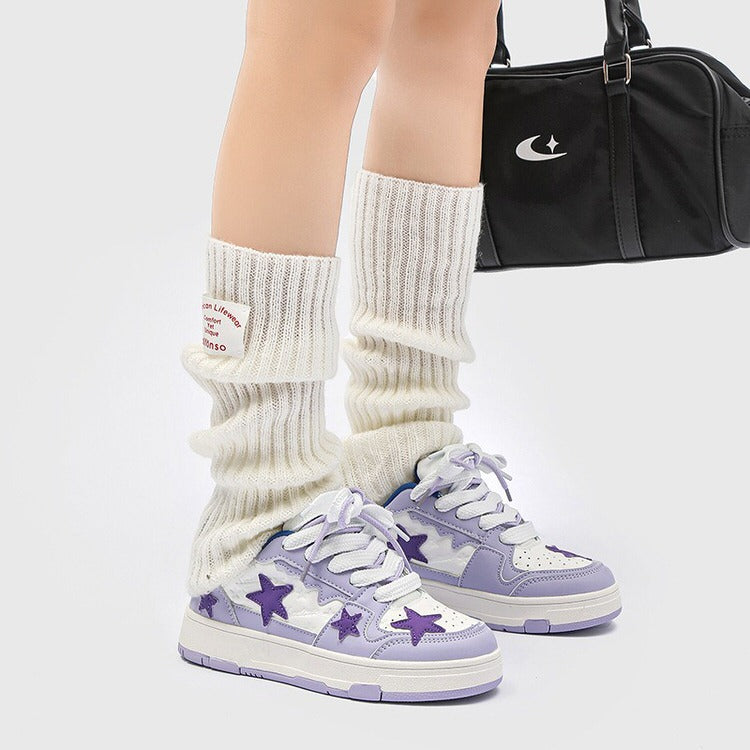 violet star aesthetic sneakers at shoemighty