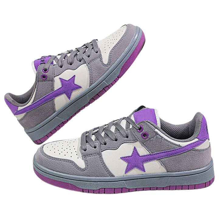 purple shooting star sneakers - shoemighty
