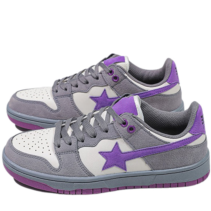 purple shooting star sneakers - shoemighty