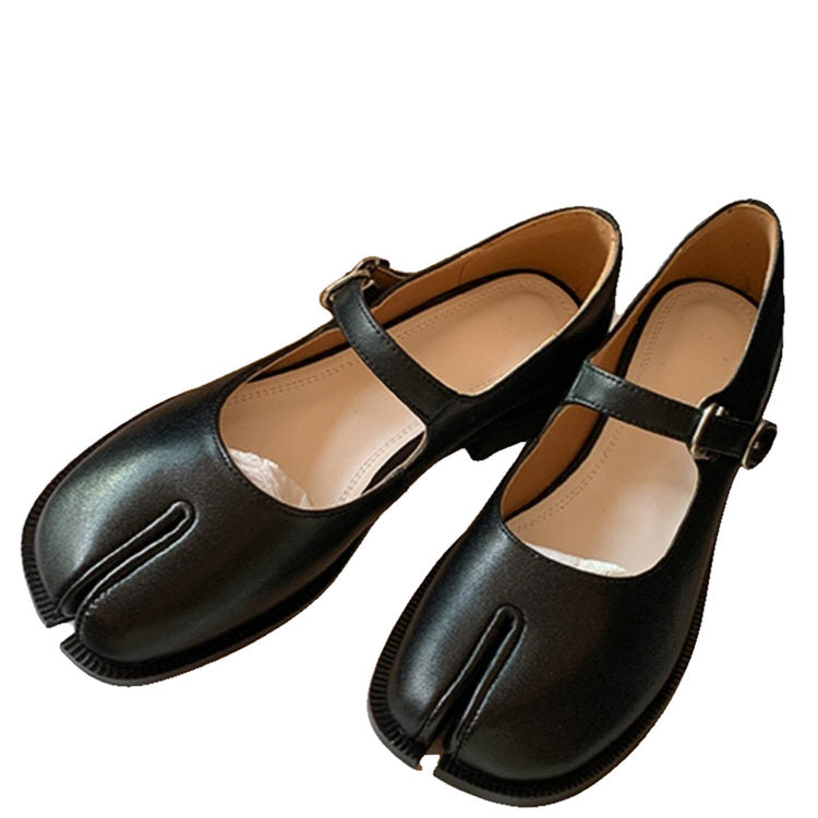 Shop Tabi Mary Jane Shoes in Black - ShoeMighty