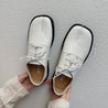 White Tabi Oxford Shoes, white split toe shoes shoemighty