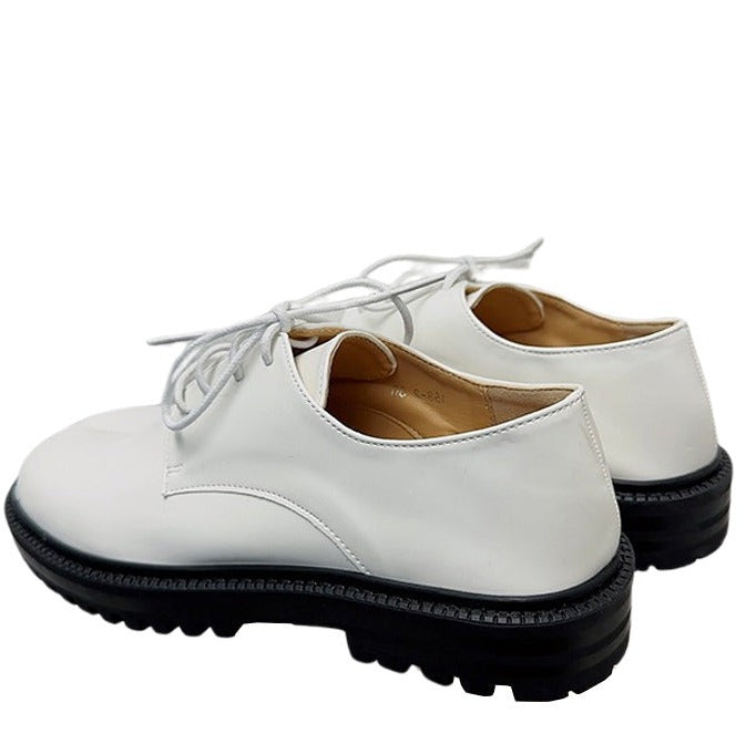 White Tabi Oxford Shoes, white split toe shoes shoemighty