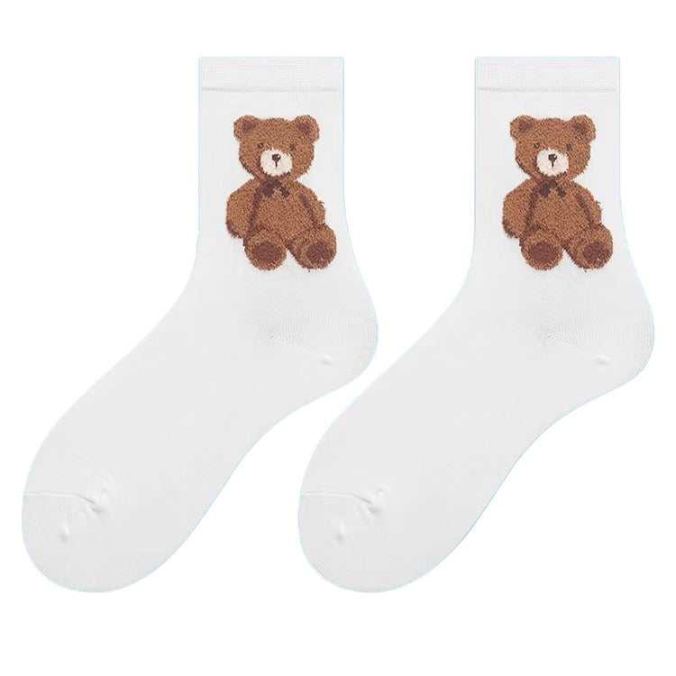 white bear embroidery socks shoemighty